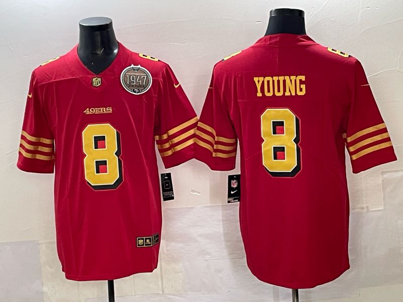 Men Nike San Francisco 49ers #8 Young Red Limited NFL 2025 Jersey 0027->san francisco 49ers->NFL Jersey